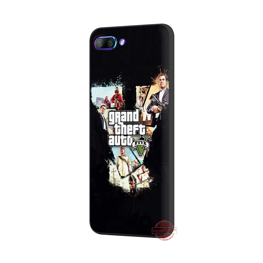 WEBBEDEPP Grand Theft Auto GTA V Мягкий чехол для Huawei P8 P9 P10 P20 P30 Lite Pro 2017 P Smart Y6 Y7 Prime 2018 Y9 2019 |