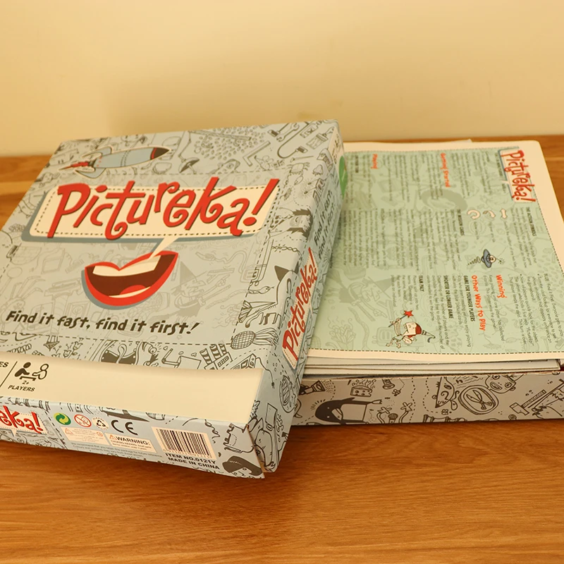 Английская семья вечерние Pictureka карточки для настольных игр 2-7 игроков Семья/вечерние Nteresting карты игры развлечения