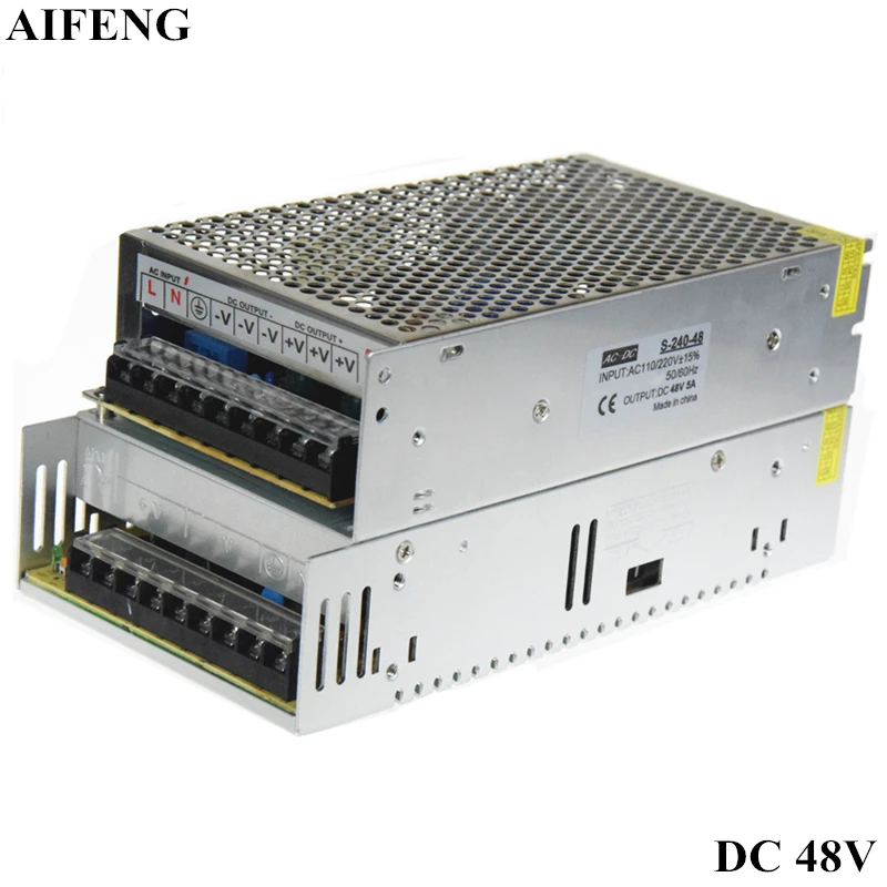 Трансформатор AIFENG 240 Вт 360 48 В для светодиодных лент с CCTY механическим