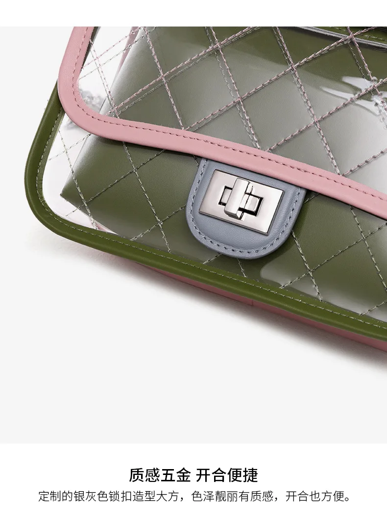 Luxury Ladies Hand Bags Summer Matte Clear Purse Small Tote Bags for Women Transparent Shoulder Cross Body Bolsa Feminina