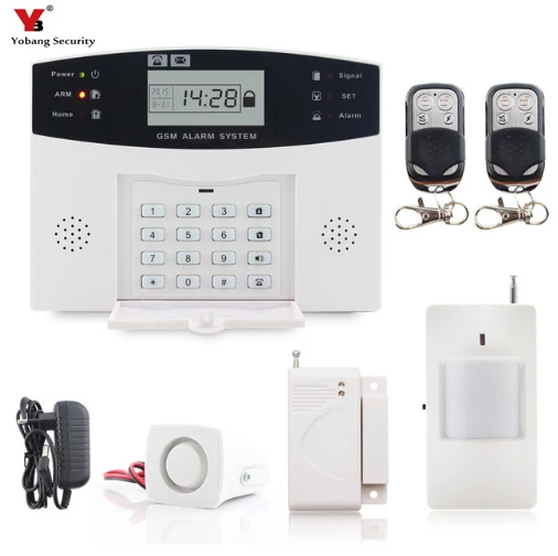 SmartYIBA беспроводная домашняя GSM система охранной сигнализации DIY Kit датчик дыма