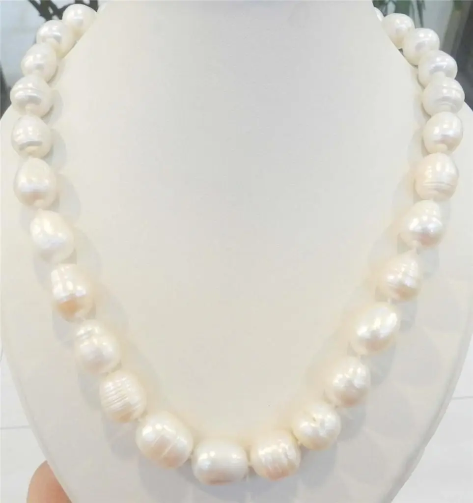 0001167 РАЙС ФОРМА 10 13 ММ БЕЛЫЙ РЕАЛЬНЫХ ПРИРОДНЫХ ЖЕМЧУЖНОЕ ОЖЕРЕЛЬЕ AAA|natural pearl
