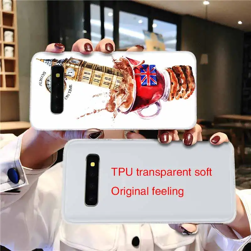 Мягкий чехол для Samsung Galaxy S21 S20 S11 S10 S9 S8 Plus S7 Edge S10e Ultra London big ben Bus | Мобильные телефоны