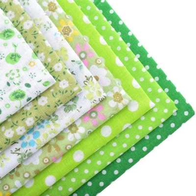 7pcs Тонкая однотонная хлопковая ткань пэчворк для шитья и шитья своими руками/жировые кварталы пачка тканей Telas Tilda рукоделие 50*50 см/7 шт./лот - Цвет: 7pcs