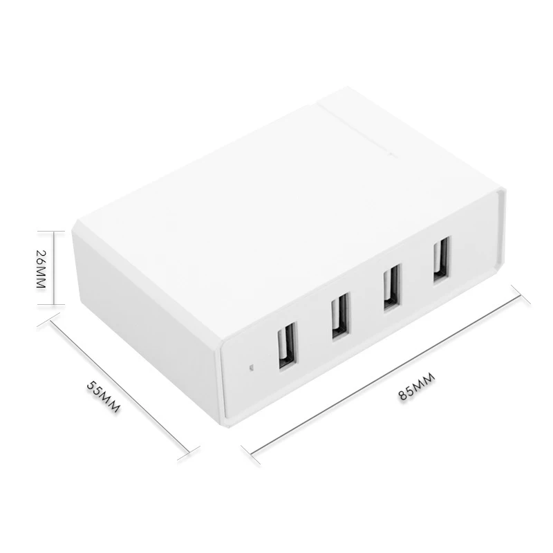 Зарядное устройство для путешествий USB 5V 2.4A 4USB порт быстрая зарядка для iPad samsung Xiaomi Huawei смарт-телефон настольная подставка адаптер питания