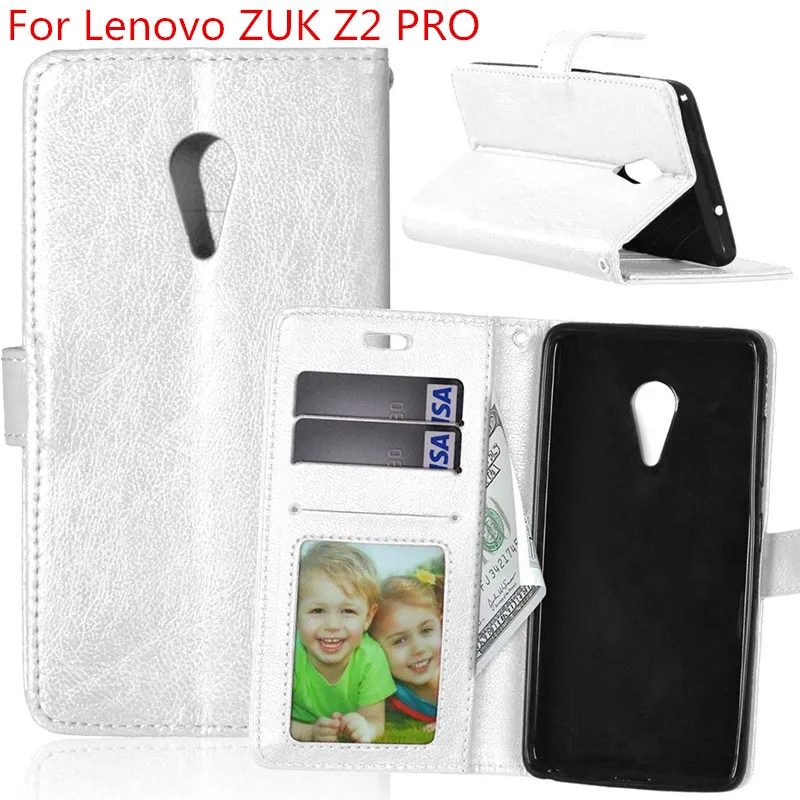 Кожаный чехол Crazy Horse в стиле ретро для Lenovo ZUK Z2 PRO кошелек с подставкой и откидной