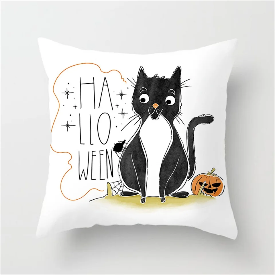 Pillow Cover A Tronzo/наволочка на Хэллоуин 45x45 см, вечерние наволочки для Счастливого Хэллоуина, вечерние наволочки с тыквенным черепом - Цвет: Pillow Cover A