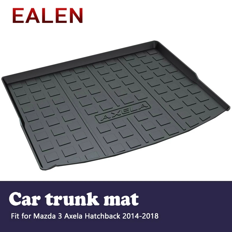 EALEN For Mazda 3 Axela Hatchback 2014 2015 2016 2017 2018 Boot Liner Anti-slip mat Accessories 1Set Car Cargo rear trunk mat