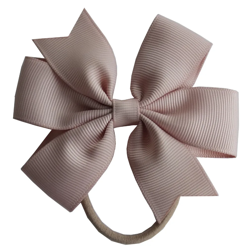 2 шт. заколка для волос с резинками 3,5 ''Hairbow упругих волос аксессуары дети хвост держатель резинки для волос ласточкин хвост Луки