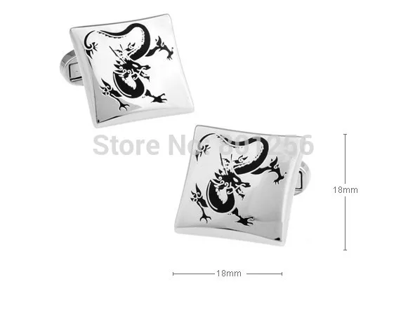 IGame Заводская поставка Ретро дракон запонки качество латунный материал