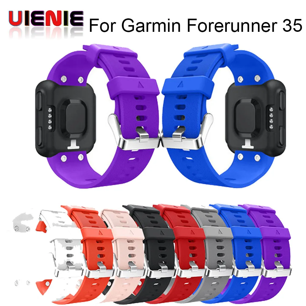 UIENIE красочные силиконовый ремешок сменные часы наручные браслет для Garmin Forerunner 35