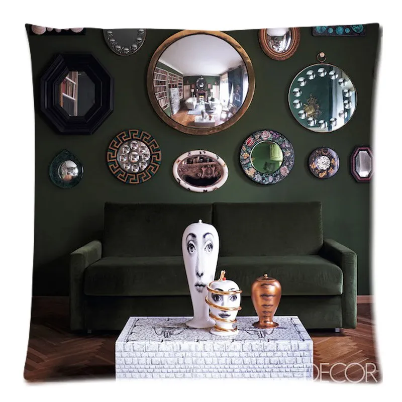 Rosenthal Piero fornasetti работы декоративная наволочка для подушки декоративное хлопковое белье Подушка для сна, сделай сам, наволочка для подушки диван автомобиля Декор размером 45*45 см - Цвет: 1