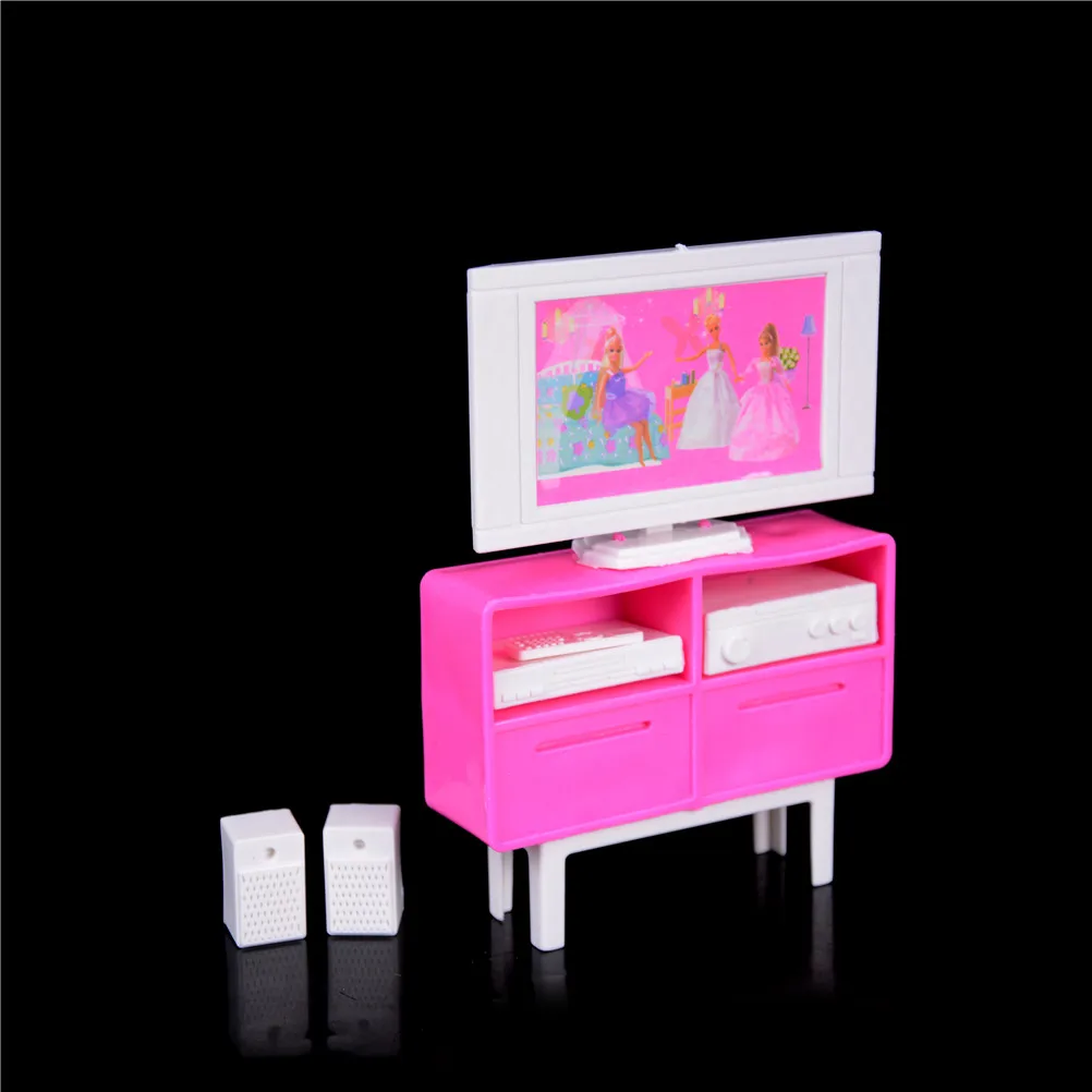 Модный пластиковый игровой ТВ-стенд шкафчик масштаб 1/6 для кукольного дома