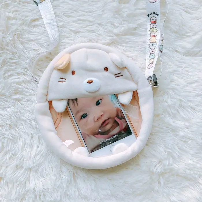 1 шт., японские плюшевые кошельки Sumikko gurashi для девочек, плюшевые сумки с героями мультфильмов, подарки на день рождения, большая емкость