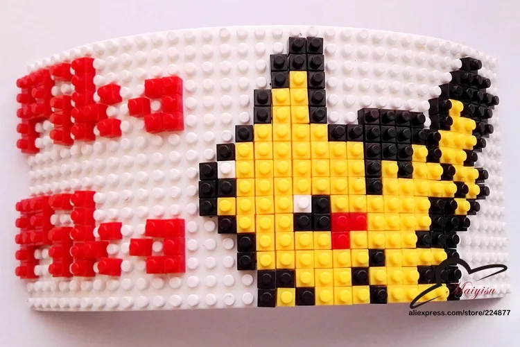 Бейсбольная кепка Pokemon Go Brick Pikachu, бейсболка в стиле хип-хоп, Кепка Snapback для мужчин и женщин, кепка со съемными блоками