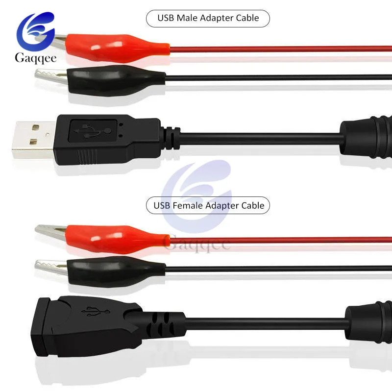 USB зажим крокодил провод мужчины женщины к тестер детектор напряжения