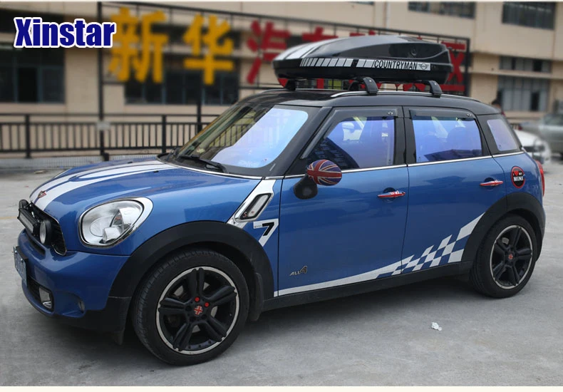 2 шт./лот наклейка на боковую полоску автомобиля Внешнее украшение для BMW Mini cooper