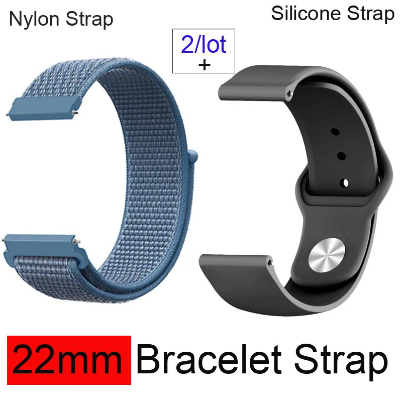 22 мм браслет ремешок для Xiaomi Huami Amazfit GTR 47 Pace Stratos 2 Pulsera Correa samsung gear S3 Galaxy 46