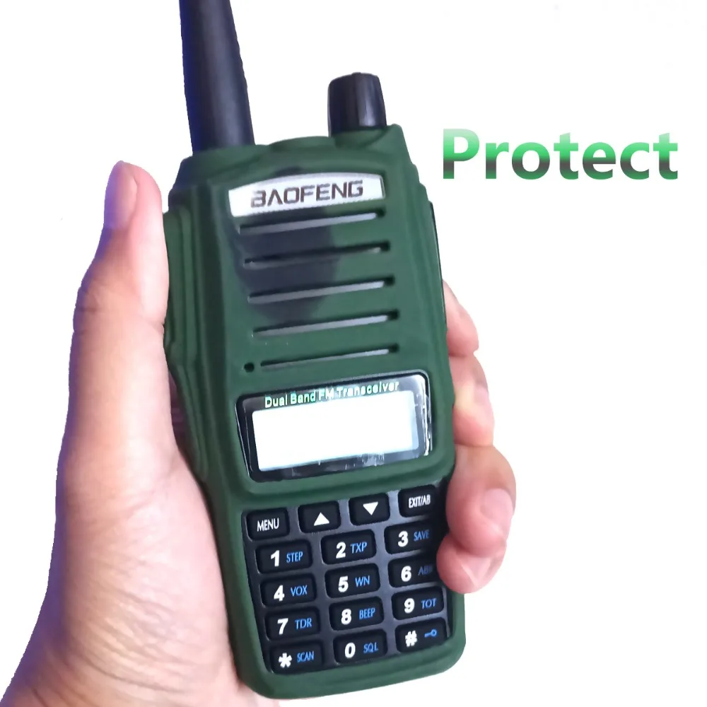 Baofeng UV-82 рация резиновый чехол UV82 Камуфляжный силиконовый чехол износостойкий пыленепроницаемый Baofeng Радио Камуфляжный защитный чехол