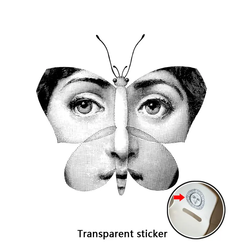 130 NO.113-140 дизайнерские обои Fornasetti, прозрачные наклейки на стену для украшения стен, гостиной, 1 шт - Цвет: 130