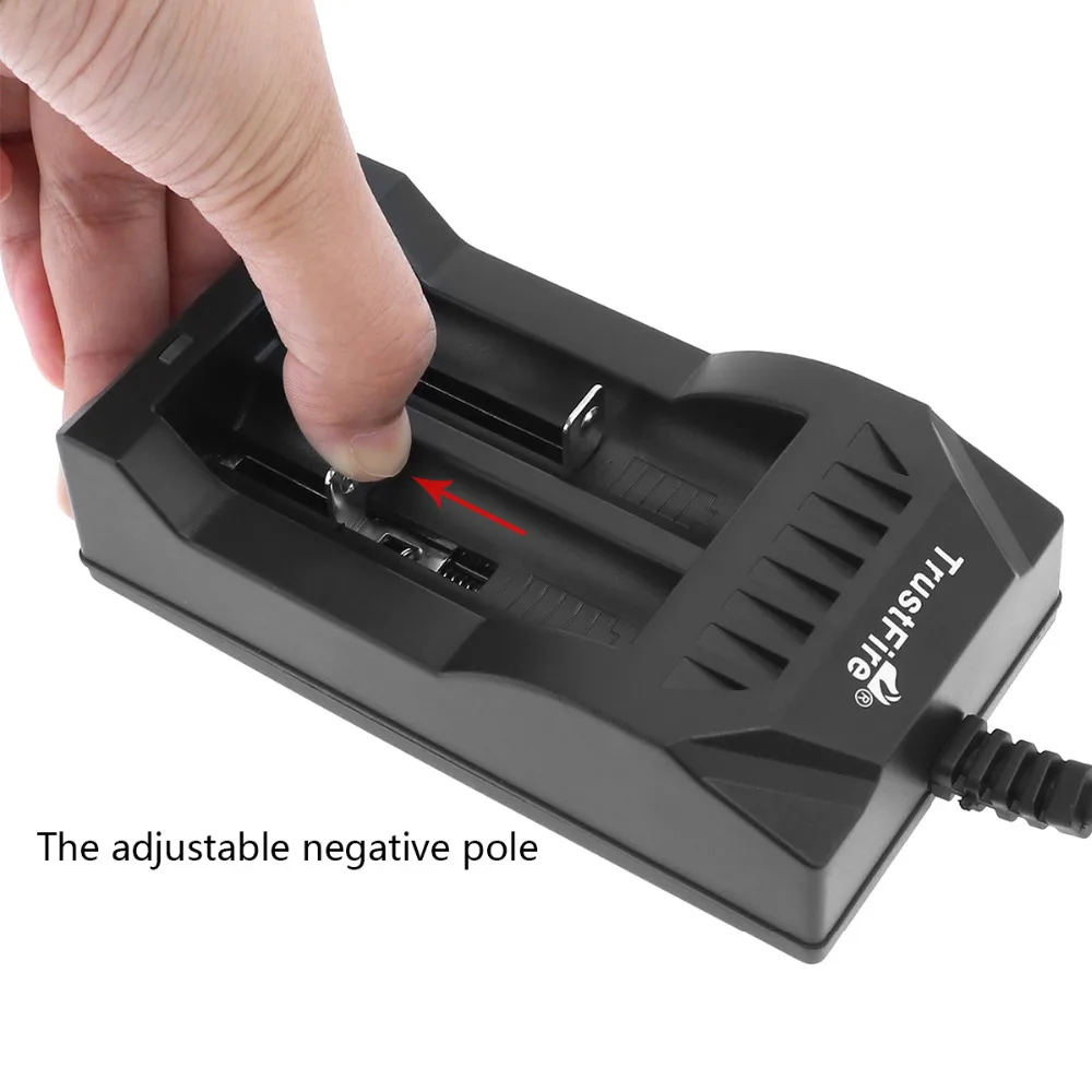 Интеллектуальное зарядное устройство Trustfire 3 7 В 2 слота для литиевых
