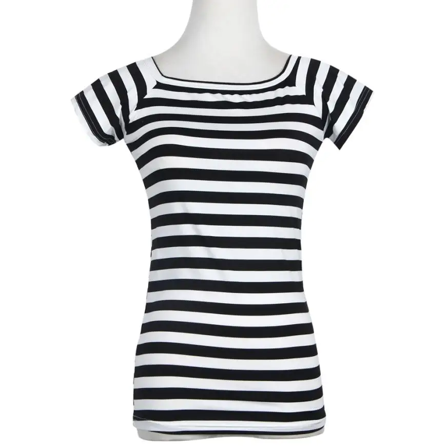 Лето 2018 модная женская рубашка блузка пикантные топы в полоску короткий рукав