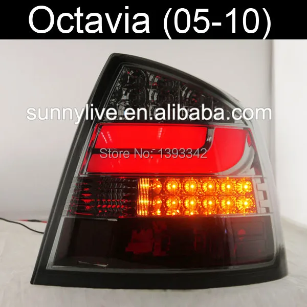 Для Skoda Octavia светодиодный задний светильник черный Корпус 2005 до 2010 год SN|light lamp|light