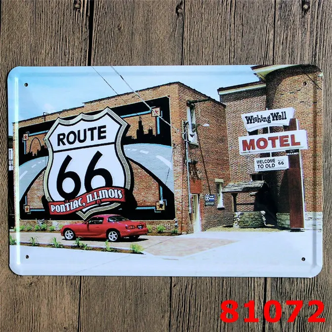 YG241 The Mother Road Route 66 металлические оловянные знаки Техасский старинный газовый автомобиль гараж домашний декор настенные художественные вывески YN029 - Цвет: YG241