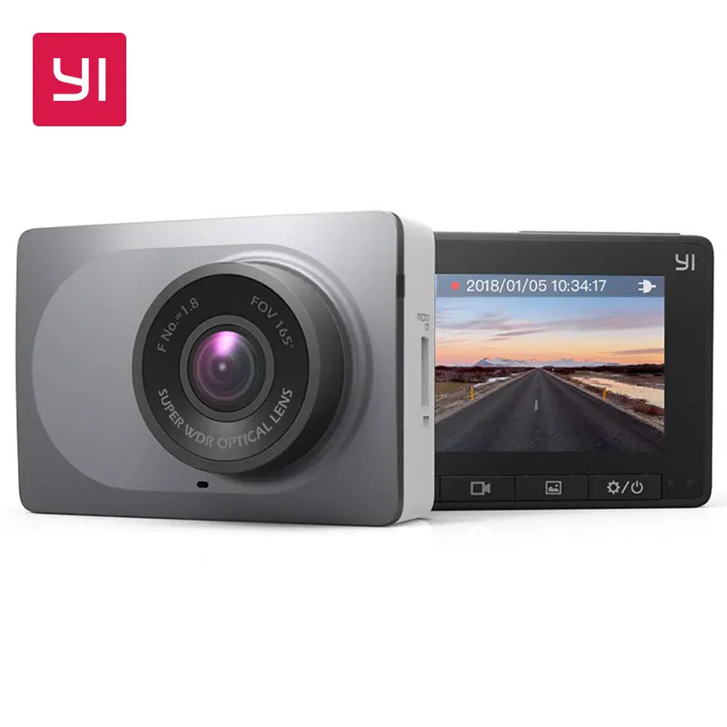Видеорегистратор YI Smart Dash Camera HD | Беспроводное подключение Wi-Fi| Угол обзора 165