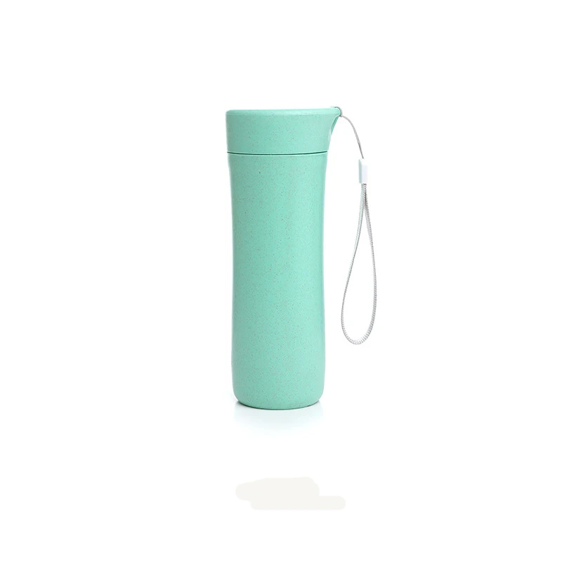 Бутылка для воды shaker1 шт конфетный цвет пшеничная соломенная бутылка для воды со струной спортивные офисные школьные бутылки мини цвет ful 25