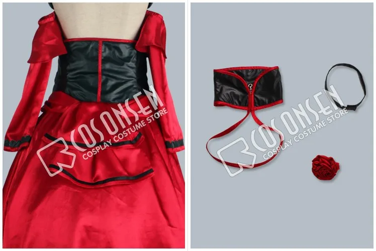 Косплей ONSEN Vocaloid косплей Мейко костюм красное платье все размеры на заказ