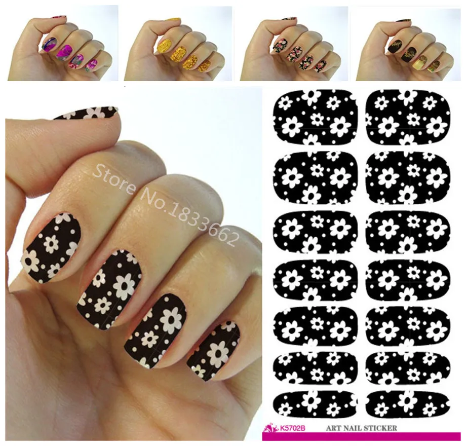 K647 Новая мода вода передача фольги ногтей наклейки все виды nail art дизайн шаблоны