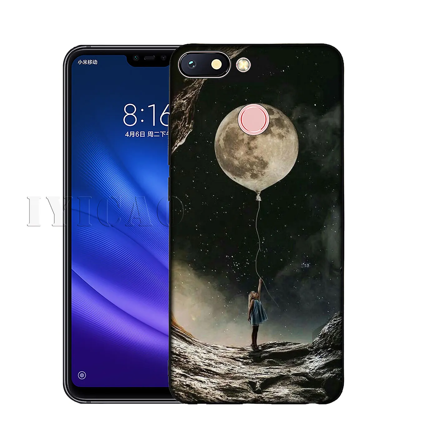 Мягкий силиконовый чехол IYICAO Space Moon Astronaut Milky Way для Xiaomi Redmi K30 K20 8A 7A 6A 5A S2 GO Note 8 8T 7 5 6