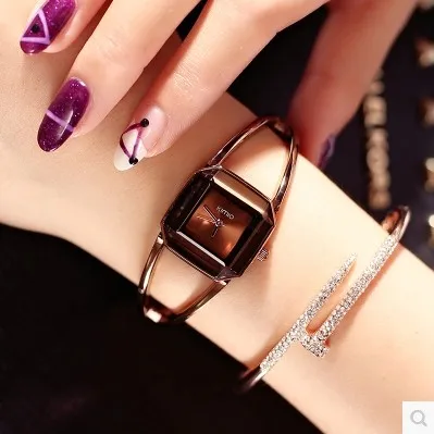 Кимио Топ бренд Relojes Mujer модные женские туфли Часы дамы браслет Кварцевые часы