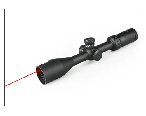 New Tactical  3-9x42 LE rifle scope with red laser optical sight riflescopes hunting GZ10182
