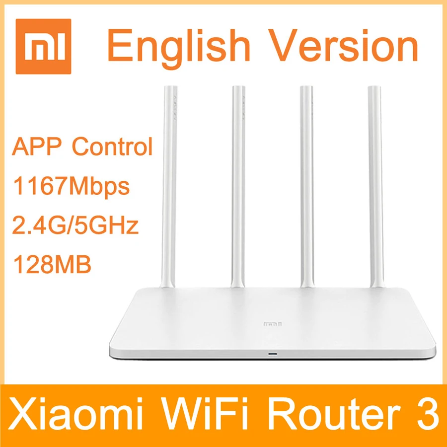Английская версия ЕС Plug Xiaomi WI-FI маршрутизатор 3 Dual Band приложение Управление 1167
