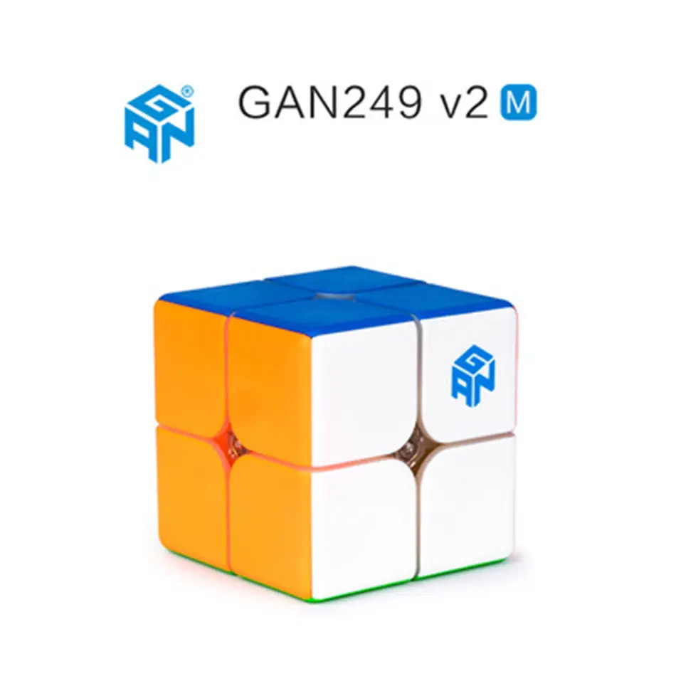 GAN 2x2 кубик рубика 249 M V2 Магнитный магический куб 2 слоя скорость профессиональные