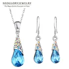 Neoglory, австрийские кристаллы, стразы, наборы для свадьбы, подружки невесты, ожерелья, подвески и серьги, индийские украшения, 2020 подарки, новинка B1