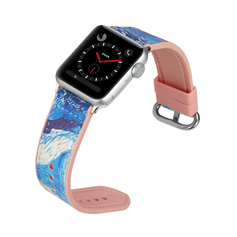 Силиконовый сменный ремешок для часов Apple Watch 4/2/1 браслета IWatch серии 44/42/40/38