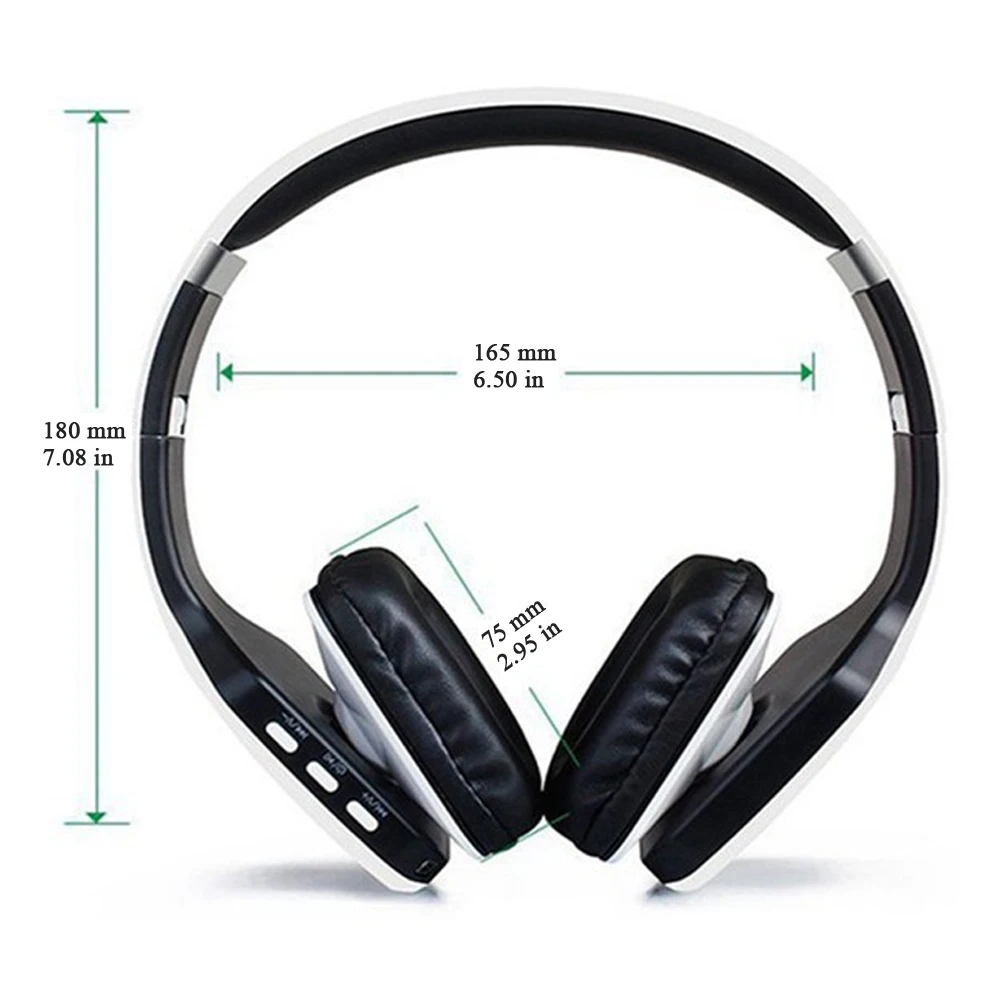 TORTOYO S650 беспроводные наушники Bluetooth гарнитура стерео наушники с микрофоном светодиодный fm-радио для смартфонов компьютер