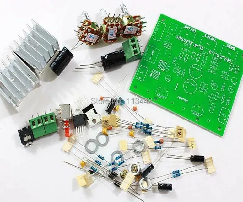 Топ-cofrld T W o канала 2.0 15 Вт + TDA2030A Hi-Fi стерео AMP lifier совета DIY Kit Горячая распродажа! |