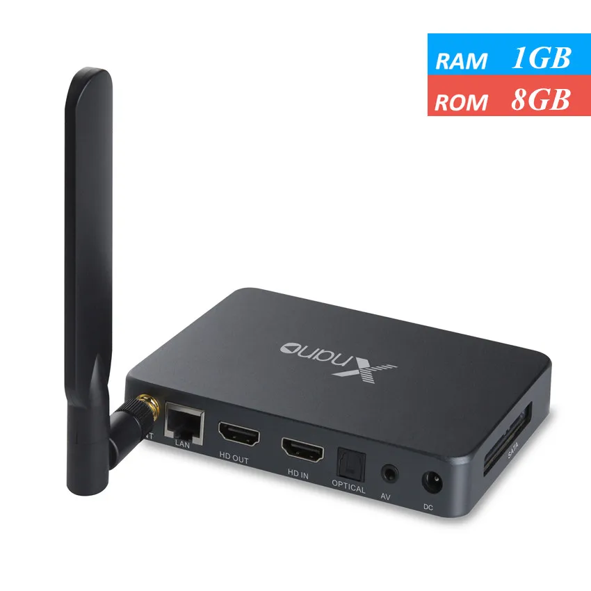 Xnano X5 Android 6,0 RTD1295 Smart tv Box DDR4 2 Гб 16 Гб поддерживает SATA 3,0, DVR, Dolby Digital, DTS Dual wifi телеприставка - Цвет: 1G 8G