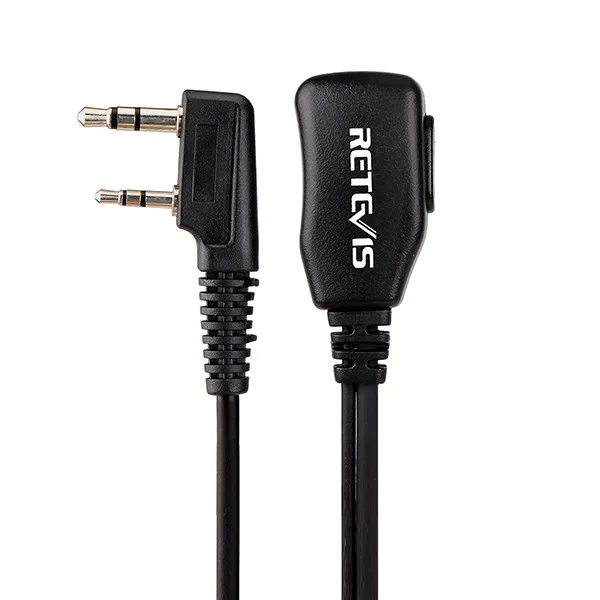 5X Retevis 2 Pin палец микрофон PTT гарнитура Тайное Акустическая трубка наушники-вкладыши Наушники Kenwood для Baofeng Retevis иди и болтай Walkie Talkie радио