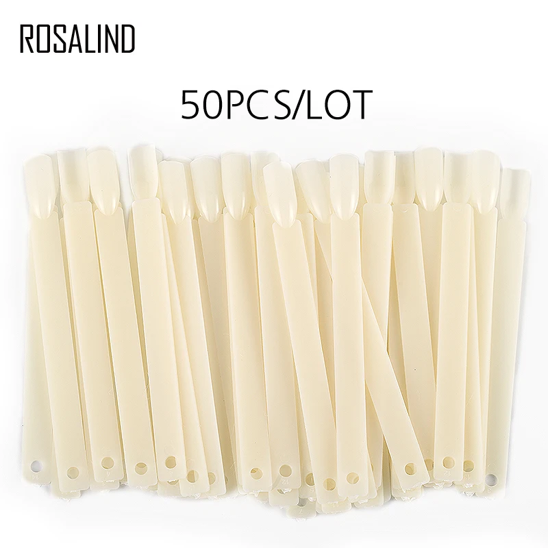 ROSALIND 50 шт./лот накладные ногти 4 цвета гелевые инструмент для маникюра дизайн
