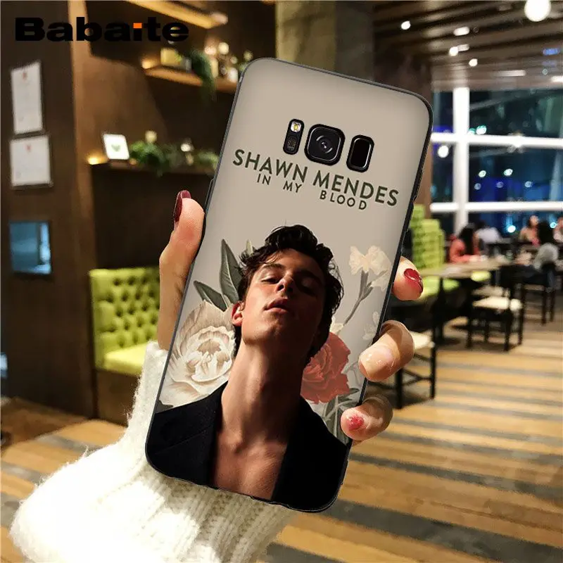 Мягкий чехол для телефона Babaite популярный поп-певец Шон Мендес магкон Samsung GALAXY s6