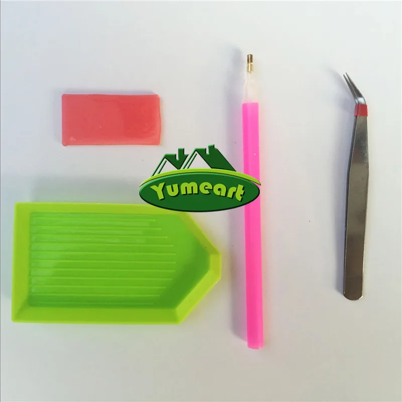 Рукоделие Алмазная вышивка Свеча и красная роза Цветочный DIY картина крестиком