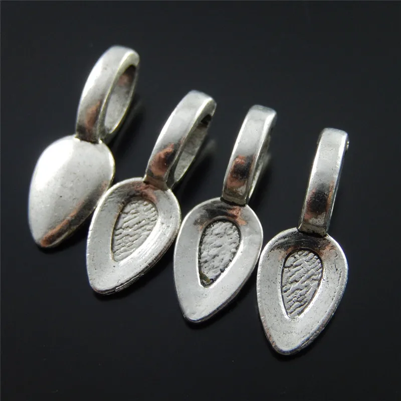 GraceAngie 20 шт старинный серебряный цвет винтажный сплав клея подвеска-Бейл Подвески