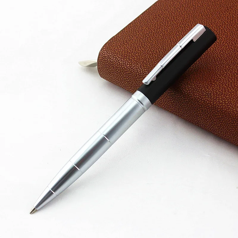 Ручка шариковая черная/серебристая 0 7 мм с черными чернилами|roller ball pen|ball penfashion pen |