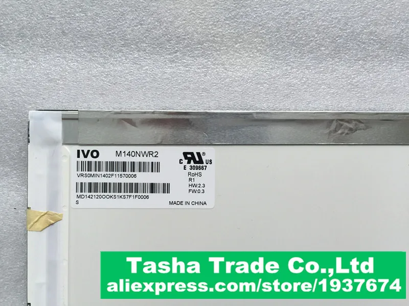 Глянцевый ЖК-экран для Asus A43S A43E A43SD M140NWR2 R1 IVO 14 0 LVDS 40pin 1366*768 проверен перед