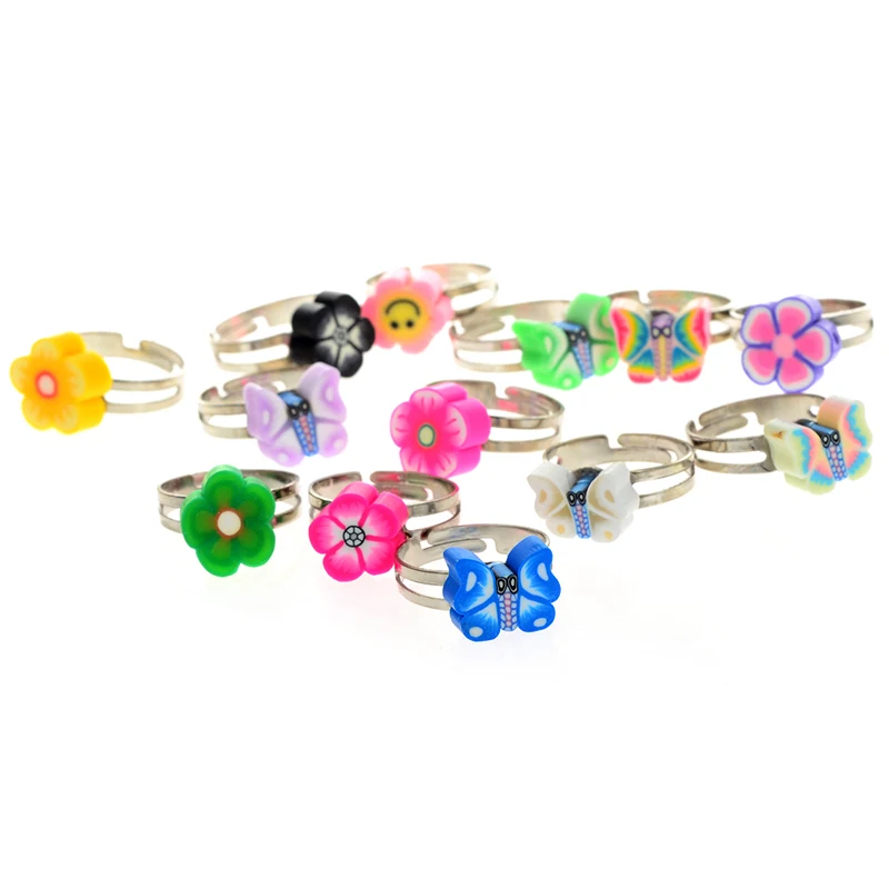 5 шт. оптовая продажа милые разноцветные полимерные глины в виде цветов